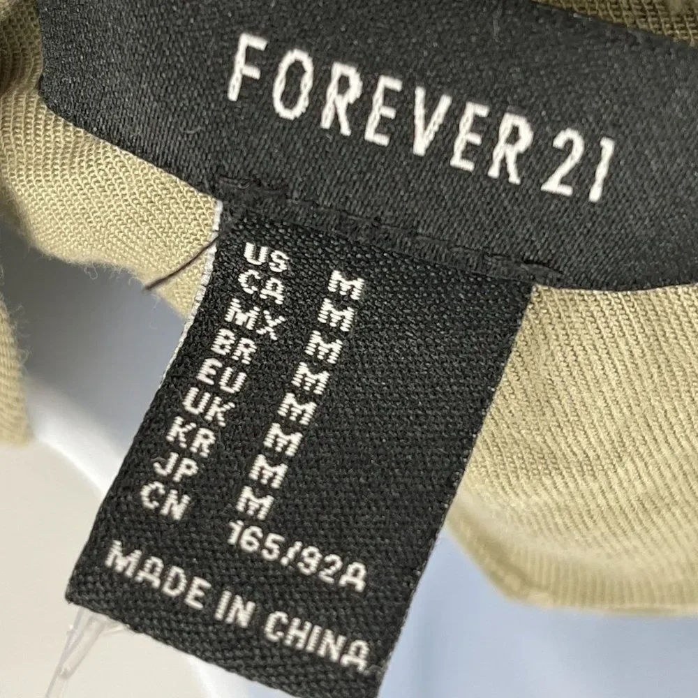 Forever 21 Long Sleeve Lightweight Zip Button Up Hooded Shacket Jacket - Picture 8 of 9